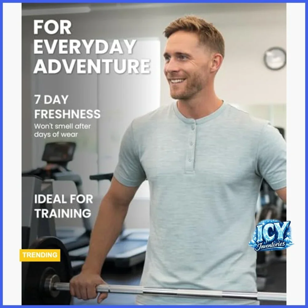 Merino Wool Thermal T-Shirt Men's Short Sleeve Base Layer